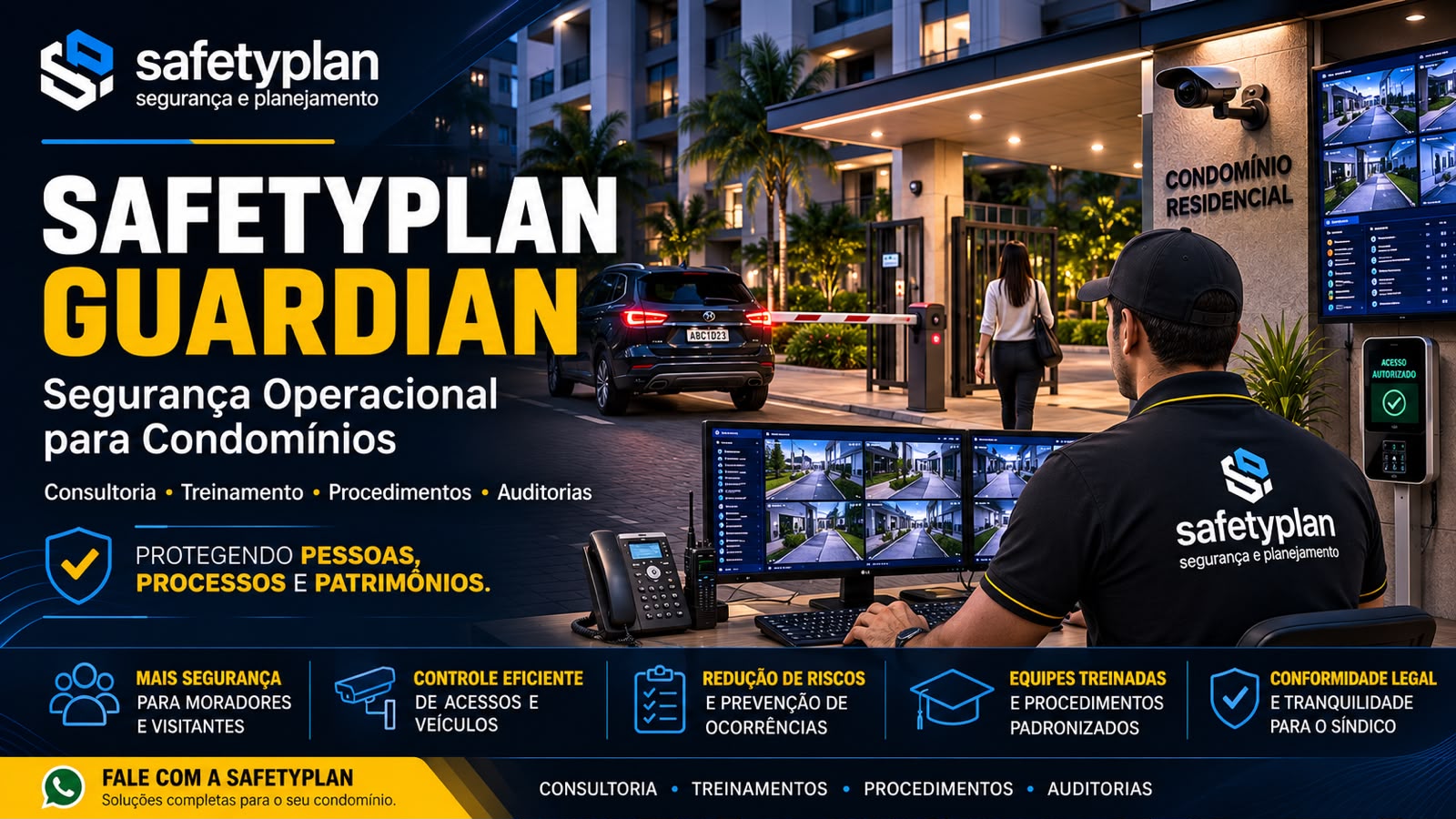 Programa SafetyPlan Guardian para segurança de condomínios