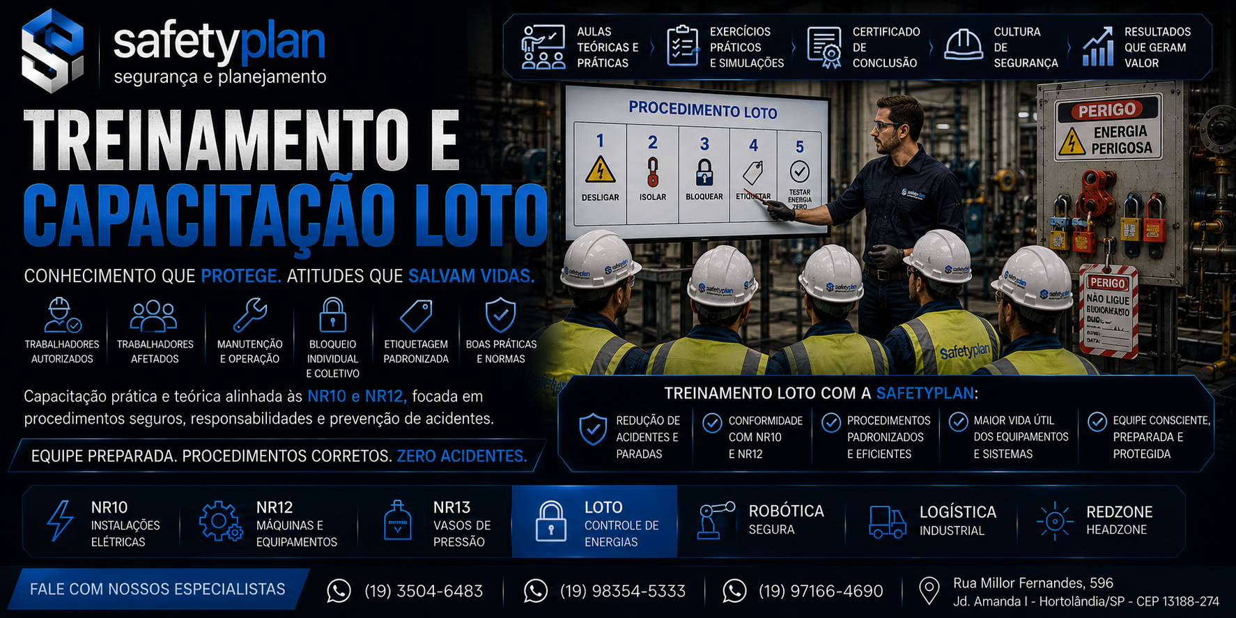 Treinamento e capacitação LOTO
