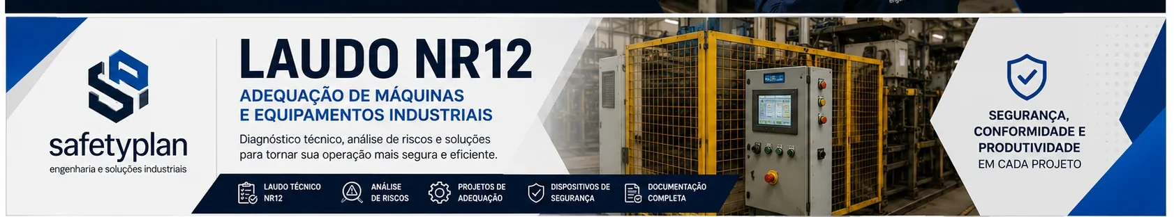 Laudo NR12 para máquinas e equipamentos industriais