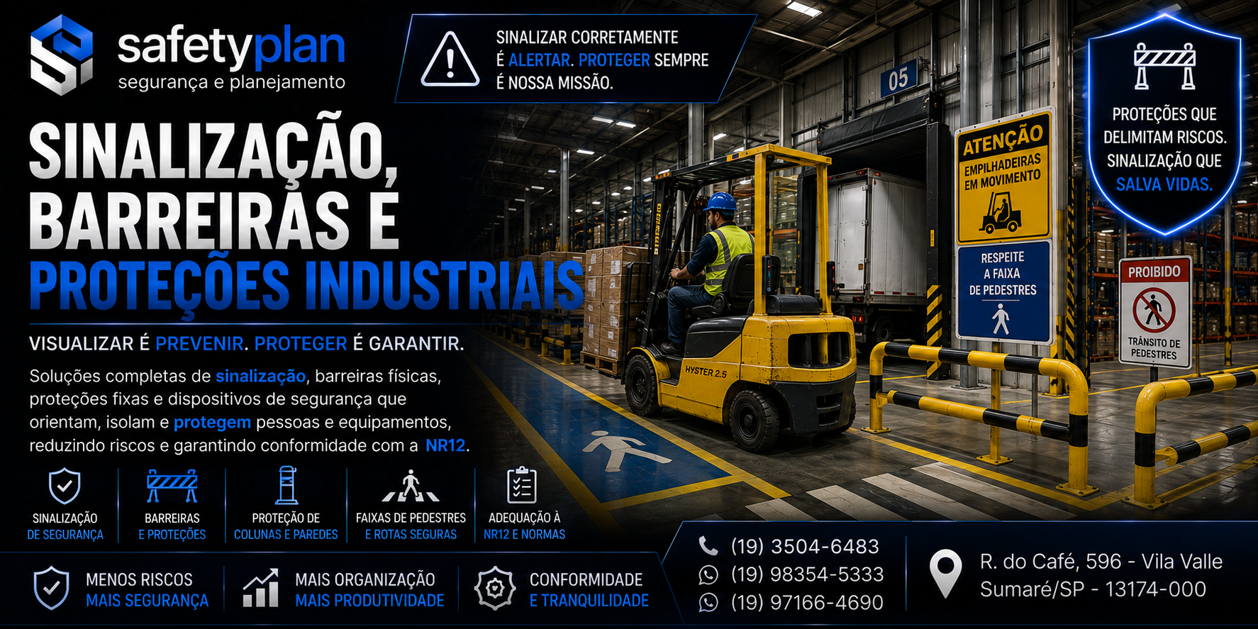 Logística segura em docas e armazéns