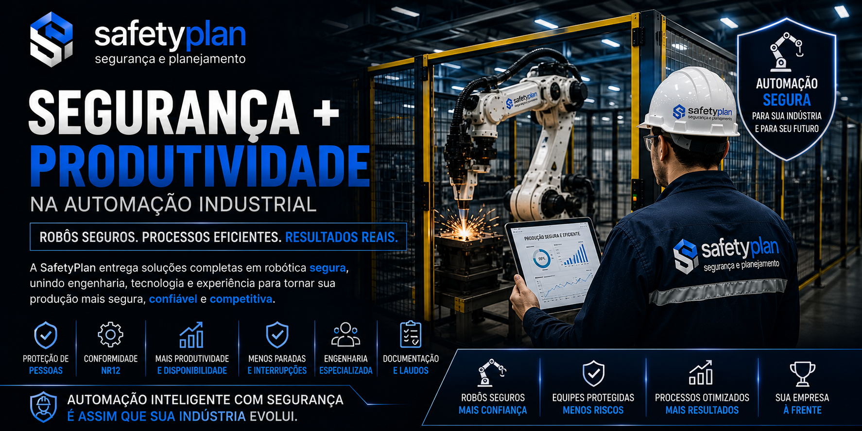 Segurança e produtividade na automação industrial